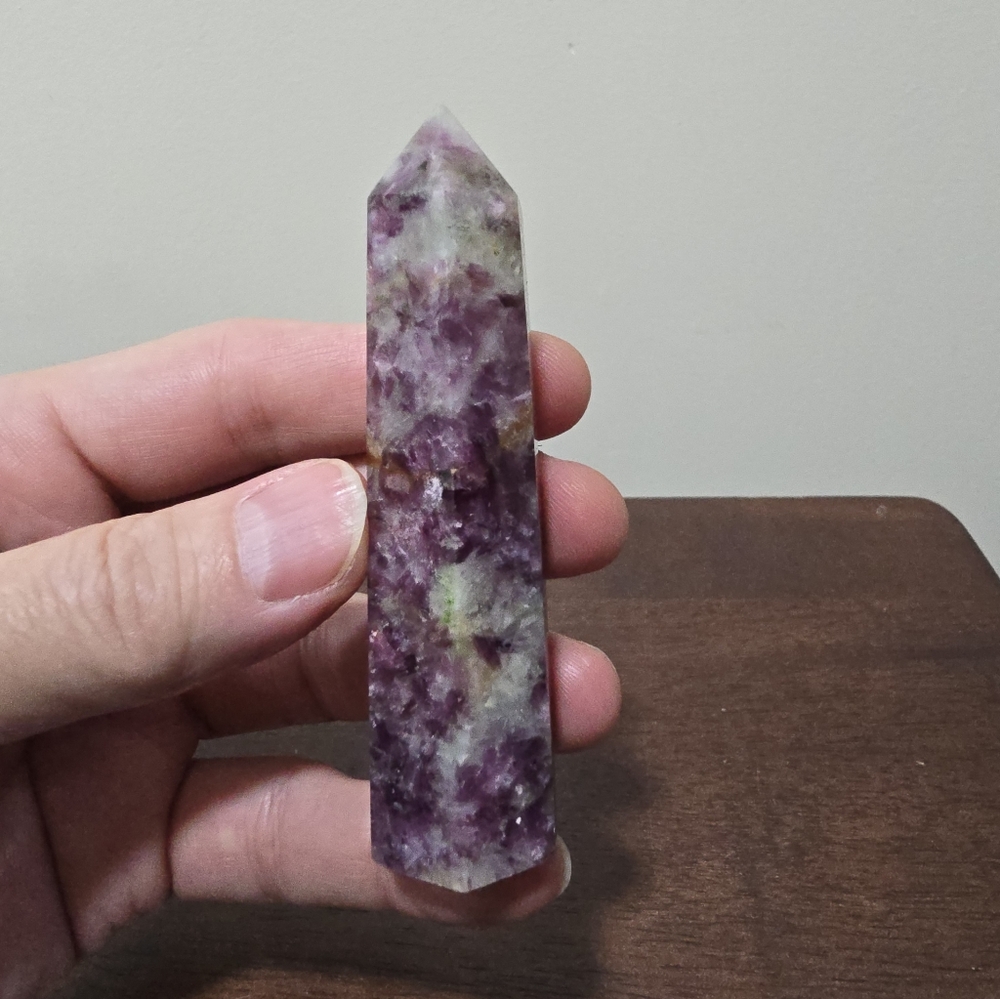 Lepidolite Crystal Tower